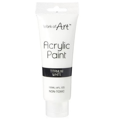 Kunstwerk 120 ml Acrylfarbe - Weiß