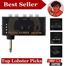 Rushead Max Portable USB Guitar and Bass Headphone Amp with Multi-Effects