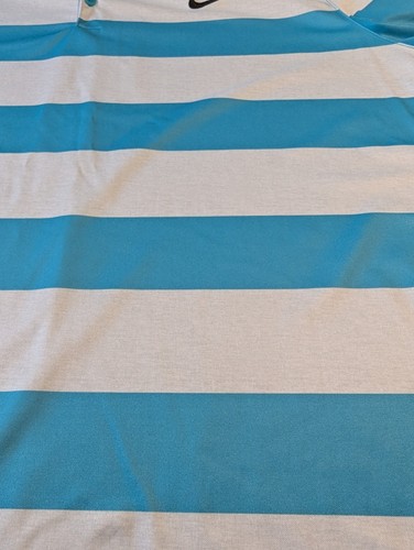 Polo Nike Golf Estándar Dri-Fit Para Hombre XXL Azul y Blanco Manga Corta - Imagen 12 de 12