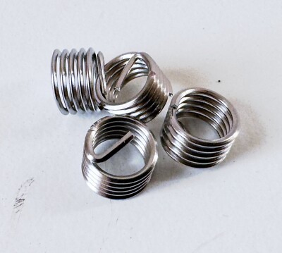 (4) HELICOIL Free Running Thread Inserts 1/4-28 UNF X .250'' 304SS 1D