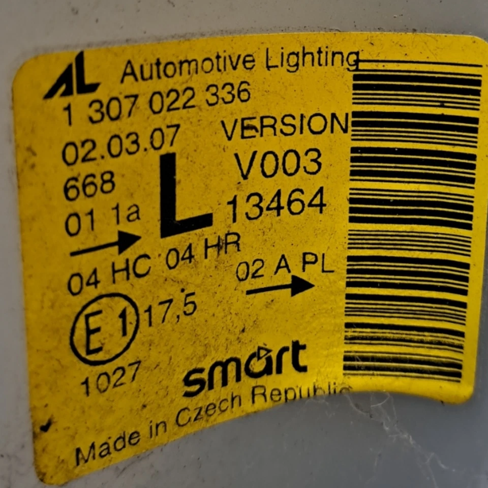 Smart MC01 Scheinwerfer Links 1307022336 - Bild 3 von 3