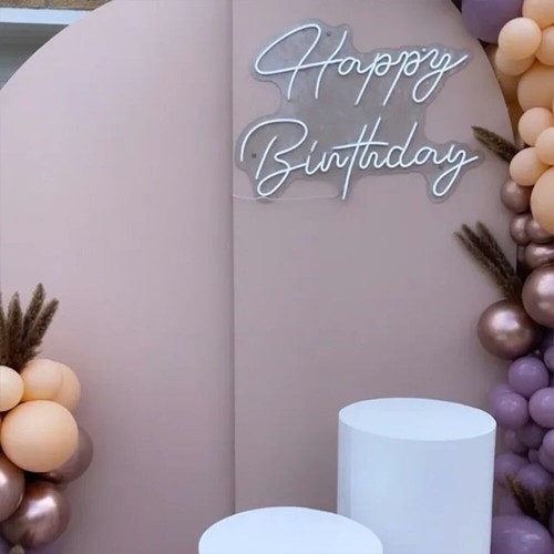 Custom Design LED Happy Birthday Neon Light Letter Sign Wall Decor Nightlight - Picture 6 of 12