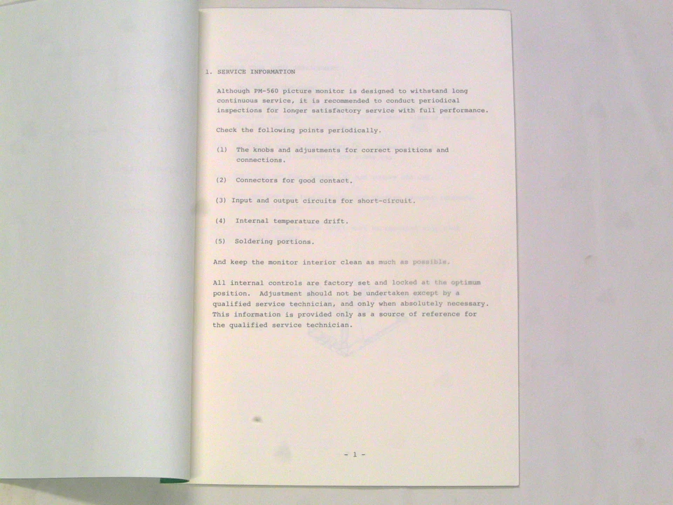 Monitor de imagen CCTV Canon modelo PM-560 5" Foto 3 de 4