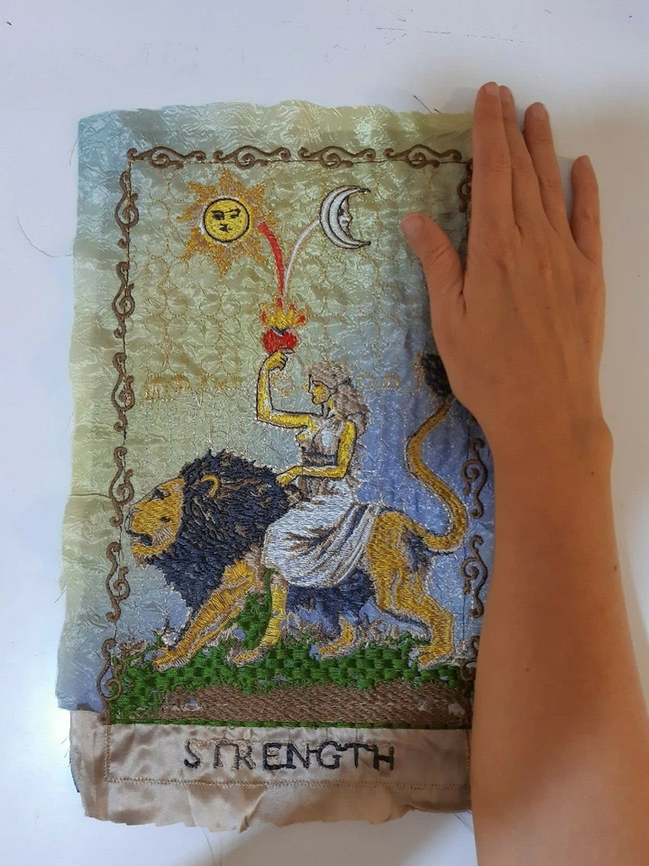 Tarot Card Strength Handmade Embroidered Patch - Image 2 of 4