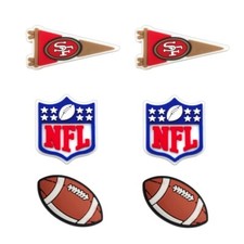 NFL San Francisco 49ers Football Team For Crocs Shoe Charms Jibbitz - 6 pieces