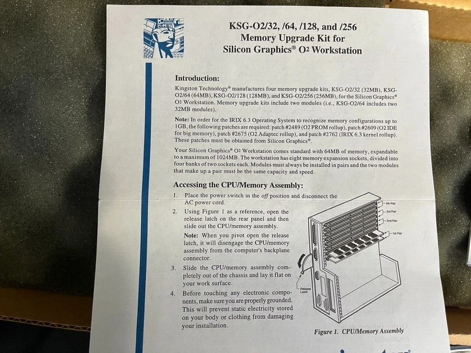 KINGSTON KSG-O2/128 128MB Kit For Silicon Graphics O2 - Image 3 of 4