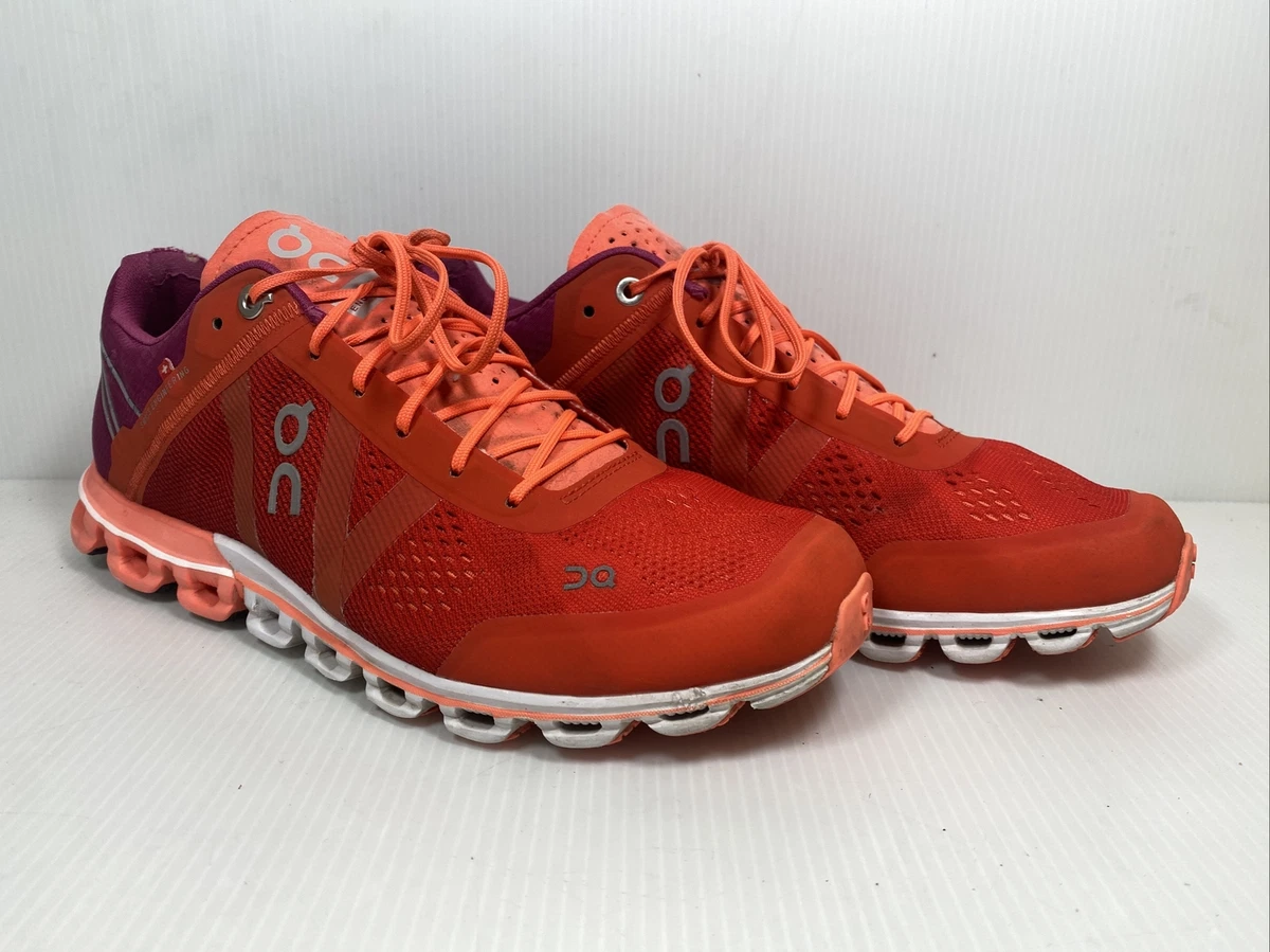 On cloud on sale orange shoes
