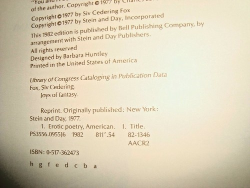 Joys of Fantasy: The Book for Loving Couples. Hard cover w/DJ. 150 photos. - Picture 6 of 6
