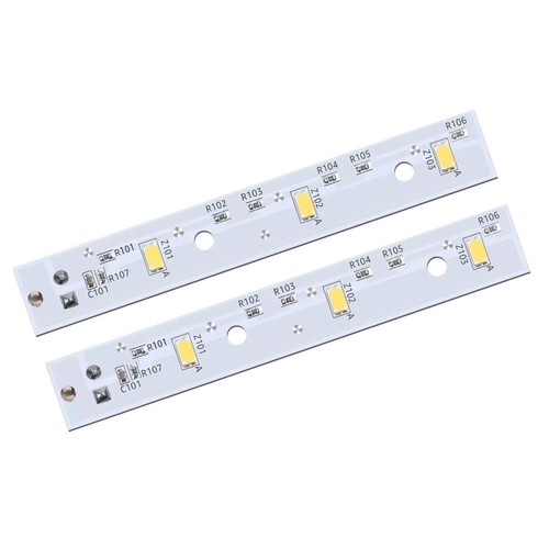 2-Pack LED Light Board For GE Refrigerators - Replaces WR55X26671, PS11767930, AP6035586
