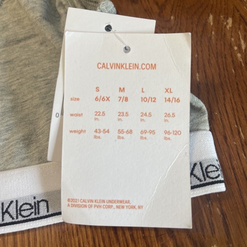 Calvin Klein Girls Cropped Bralette,Sz L (10-12) NWT - Picture 3 of 4