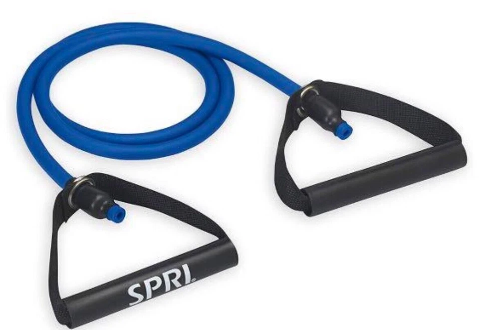 New SPRI Xertube Resistance Bands with Handles - Blue Heavy