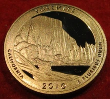 2010 S San Francisco Silver Proof ATB Yosemite NP Quarter -  Actual Coin L128