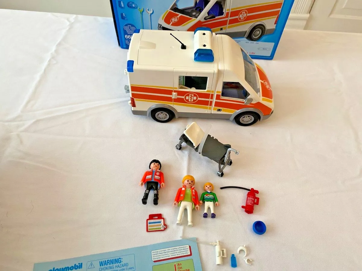 Playmobil Rescue Vehicles: Ambulance with Lights and Sound