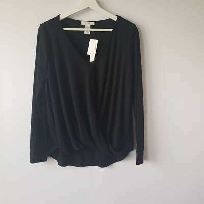 White willow lightweight ribbed texture top size M