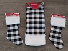 48" Buffalo Plaid Check Christmas Tree Skirt With (2) 19" Matching Stockings
