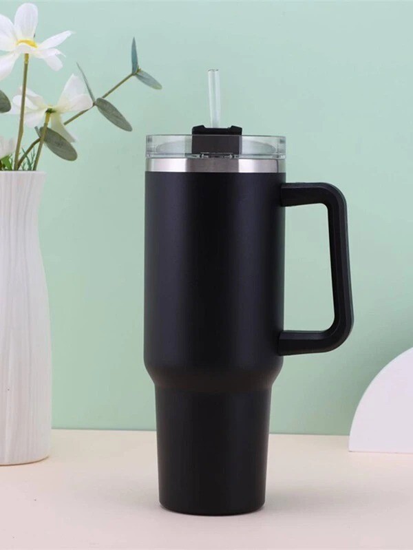 40 oz Stanley Cup Dupe Straw Lid Insulated Stainless Steel Water Bottle