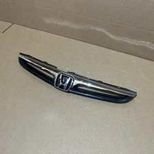 NEW 2006-2007 ACCORD 4dr Front Bumper Black Grille Assembly w/ Chrome EMBLEM