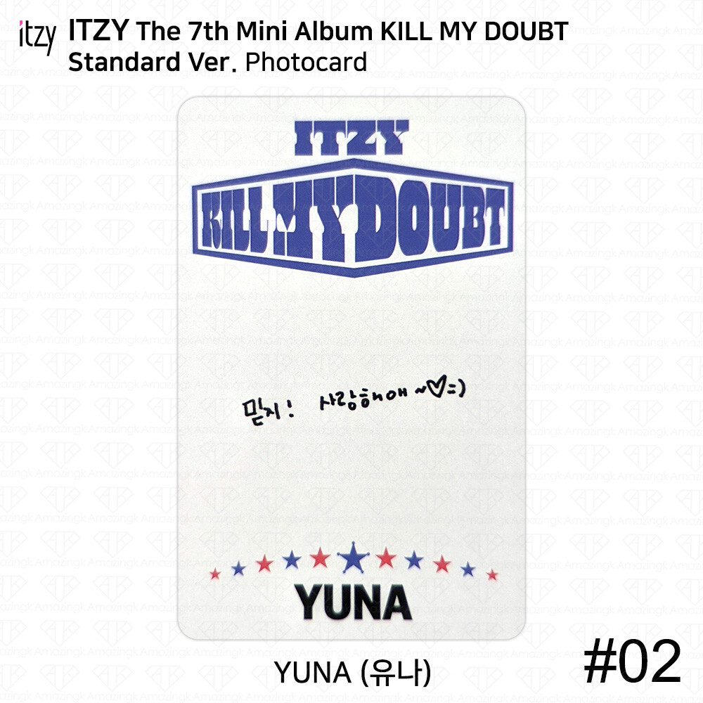 ITZY KILL MY DOUBT Official Standard Ver Photocard Postcard