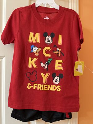 Disney Junior Mickey & Friends NWT Shorts Outfit size 5