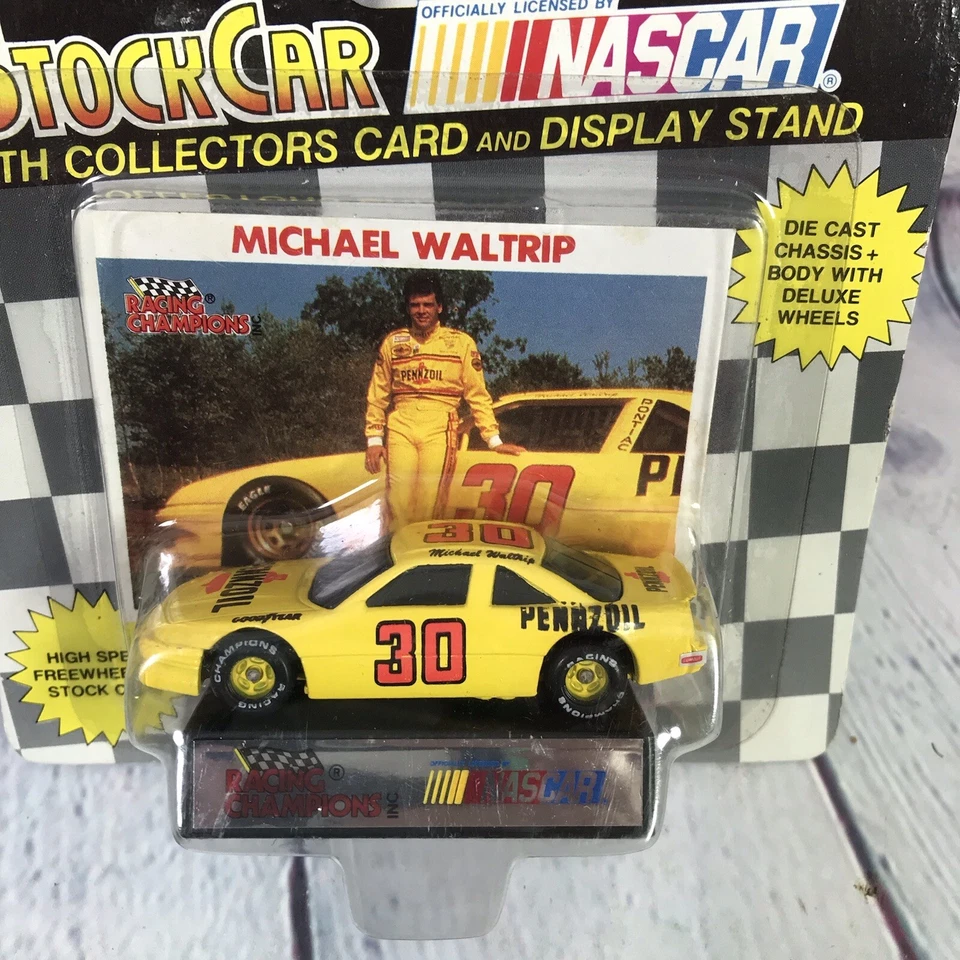 1992 Racing Champions Nascar 1: 64 压铸汽车 Michael Waltrip #30 Pennzoil 复古 — 第 2/4 张图片