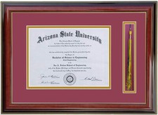 DIPLOMA FRAME WITH TASSEL HOLDER 8x6,8x10,8.5x11,10x13,11x14 RC MAHOGANY-MAROON