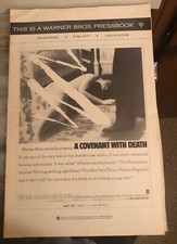 A COVENANT WITH DEATH (1967) George Maharis, Laura Devon, Gene Hackman Pressbook