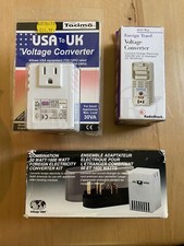 Lot of 3 International / UK  Electricity Wall Chargers & Adaptors  (Used & new)