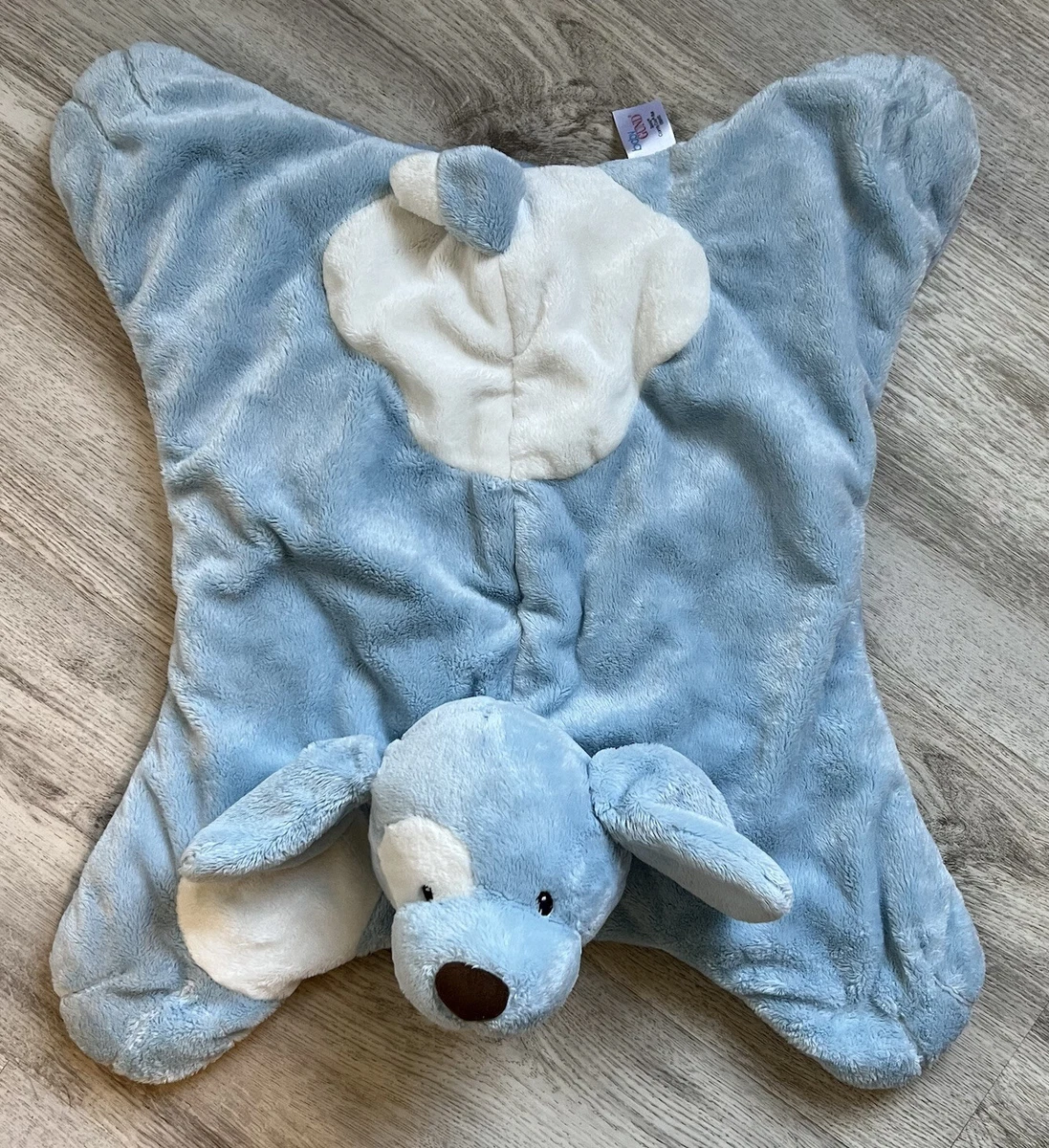 Baby Gund Spunky Huggbuddy Puppy Dog Blue Lovey Security Blanket