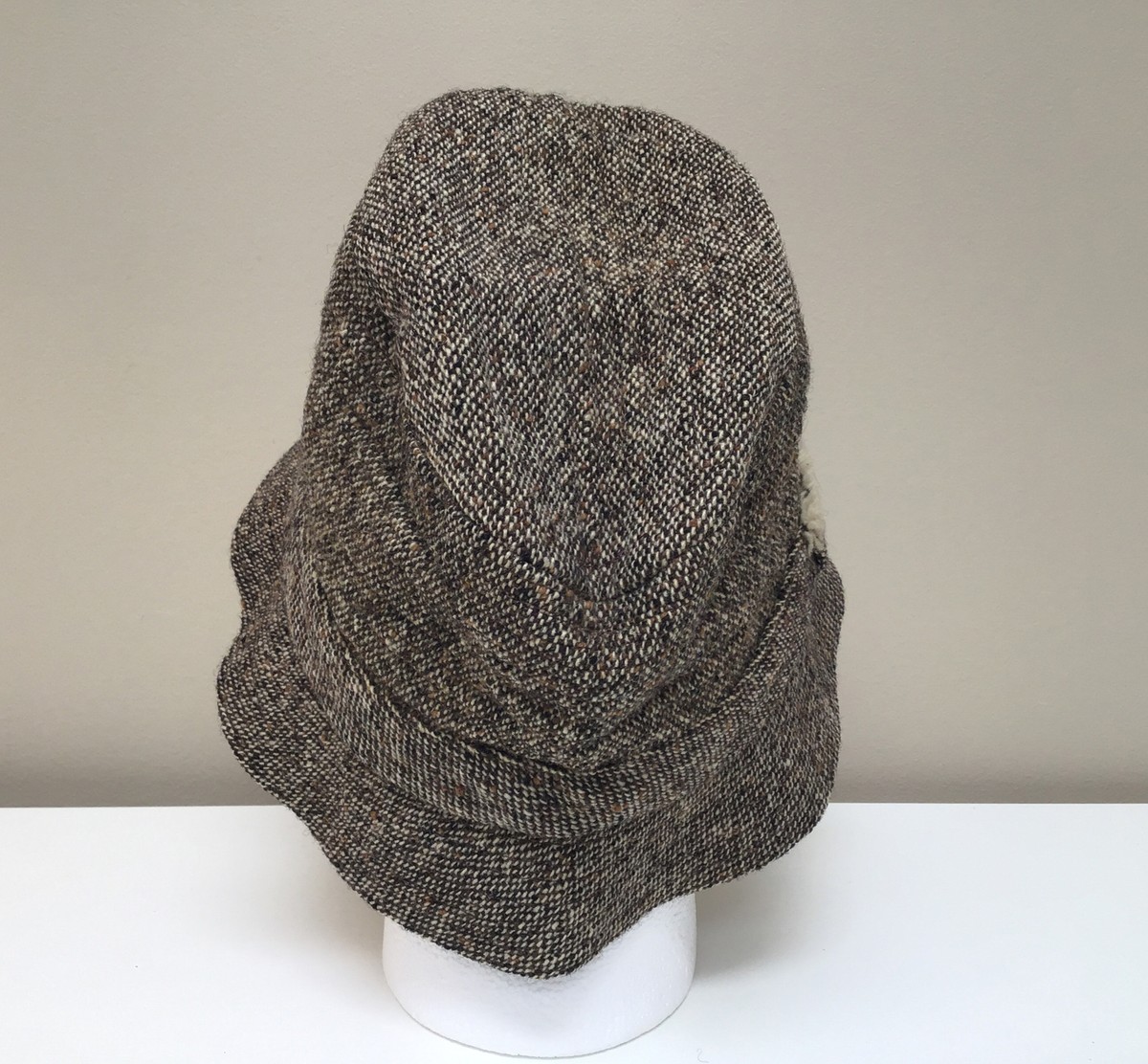 VTG DAVID HANNA & SONS LTD Genuine Donegal Tweed Wool Irish Grandpa Hat Vintage 70s Tweed Wool Hat, Vintage Hat, Tweed Walking Hat  main image 3