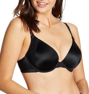 Maidenform X2403 Women's Natural Boost Demi Bra, Black, 34C