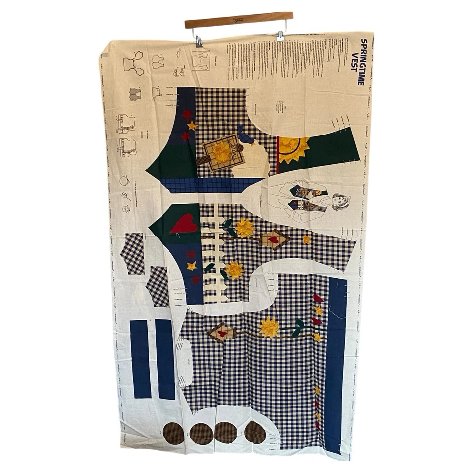 Dream Spinners VIP Springtime Vest Pattern Sunflowers & Birdhouses Uncut NEW NOS - Image 2 of 4