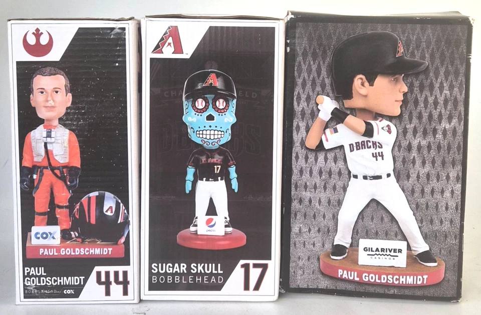 ARIZONA DIAMONDBACKS - Lot of 8 Bobbleheads Star Wars Sugar Skull NEW - Image 2 of 4