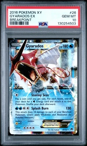 2016 POKEMON BREAKPOINT GYARADOS EX #26 PSA 10 GEM MINT #130254503