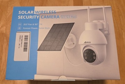 ANRAN Solar Battery Powered Wifi IP Security Camera System Wireless Outdoor PTZ 
