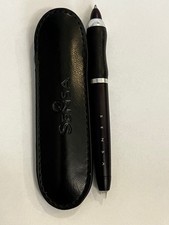 Sensa  Minx  Ballpoint Pen Noir & Silver/Chrome With Case New Made In Usa