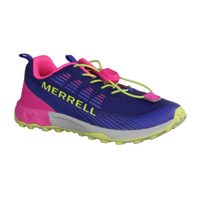 Merrell Agility Peak Mädchenschuhe, Barfußschuh, Sneaker, Textil, Cobalt/Pink
