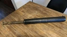 Vintage Brass And Navy Leather Telescope - Length 89 Cm