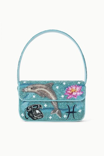 STAUD BEADED ZODIAC TOMMY BAG PISCES NWT Limited Collection