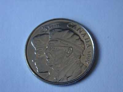 CANADA. 25 CENTS COMMEMORATIFS 1945--2005.. - Photo 1/2