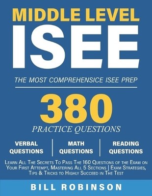 Bill Robinson Middle Level ISEE (Taschenbuch)