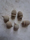 6 Dropped 39 cal. Adams for Tranter revolver  Civil War Bullets