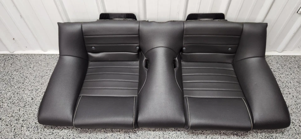 2010-2014 Ford Mustang Black Leather Seat Set OEM - Image 4 of 4