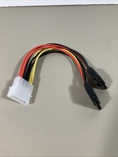 SATA Serial ATA Splitter Power Cable 1 X 5.25 to 2 15 pin SATA connector NEW