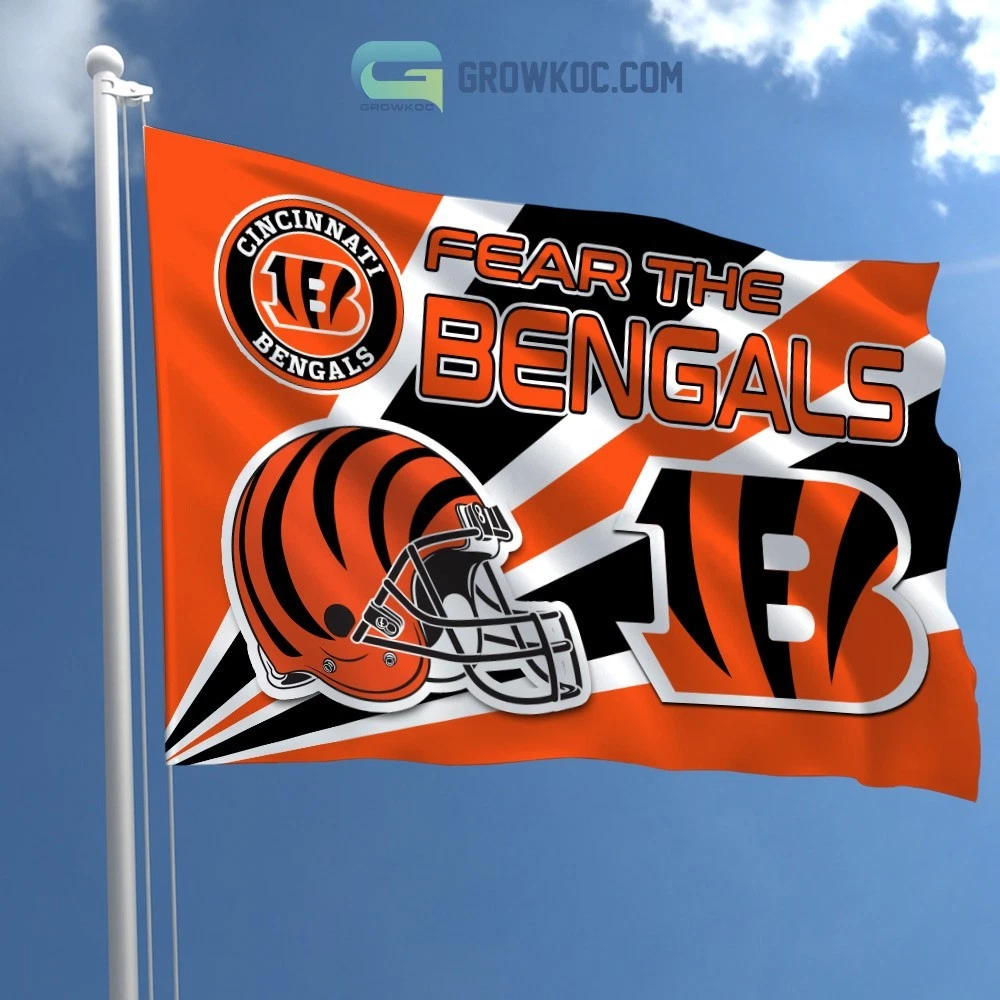 Cincinnati Team Bengals House Flag