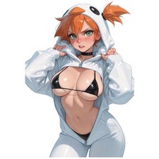 Misty Pokemon Anime Sticker - 6" Tall Waifu Weatherproof Vinyl Car Decal