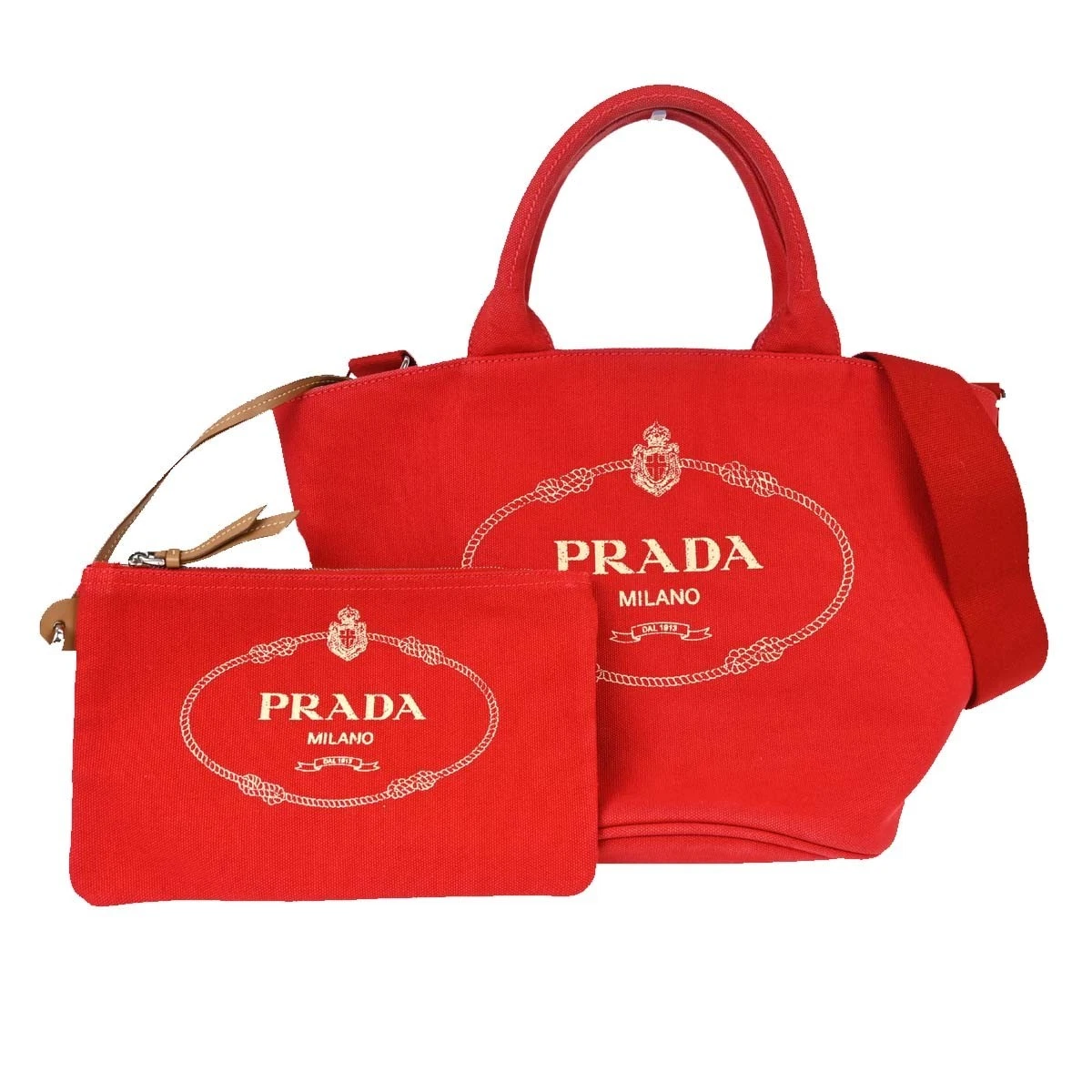 PRADA Canapa Tote Red Bags & Handbags for Women for sale | eBay