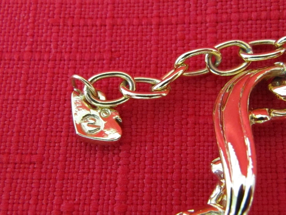 复古施华洛世奇天鹅签名金色水晶无限项链项链闪亮 — 第 3/4 张图片