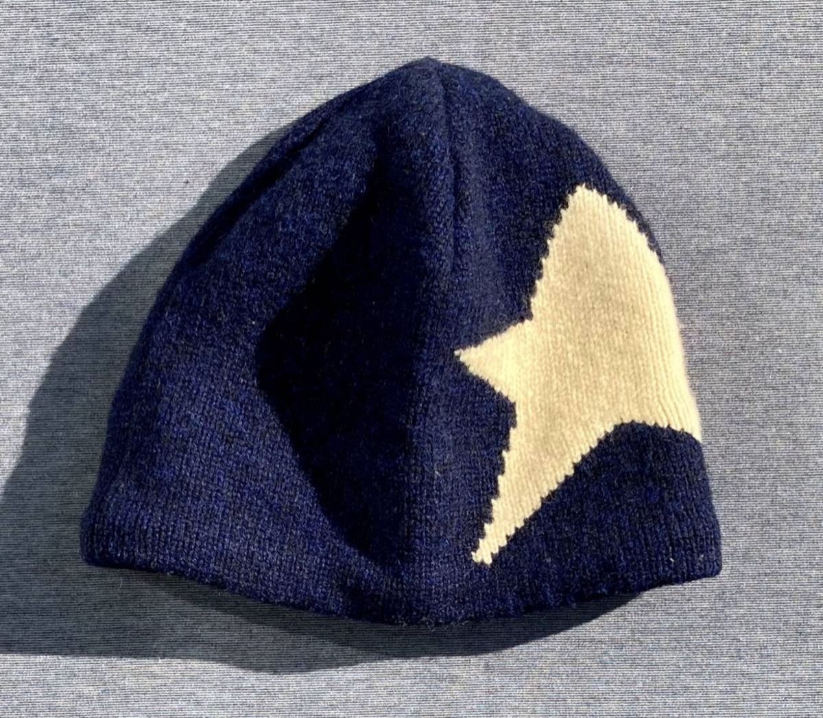 RALPH LAUREN Star Pattern Knit Cap RL02 Rare Edition Stylish Winter Hat Men's image 8