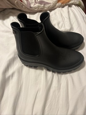 Igor  Black Ankle Rain Boots Womens Size 40 US 8.5-9 Made in Spain New        l3
