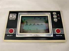 Nintendo Game & Watch Turtle Bridge TL-28 Wide Screen Handheld Console Box